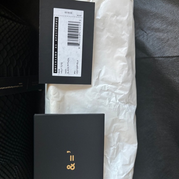 AMPERSAND AS APOSTROPHE BLACK PYTHON PURSE - Picture 5 of 9